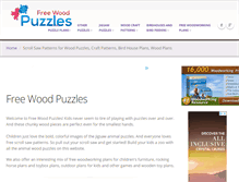 Tablet Screenshot of freewoodpuzzles.com